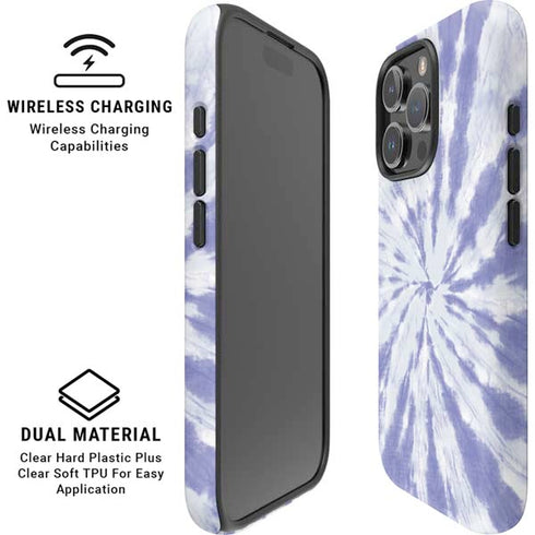 Purple Tie Dye iPhone 16 Pro Magsafe Impact Case